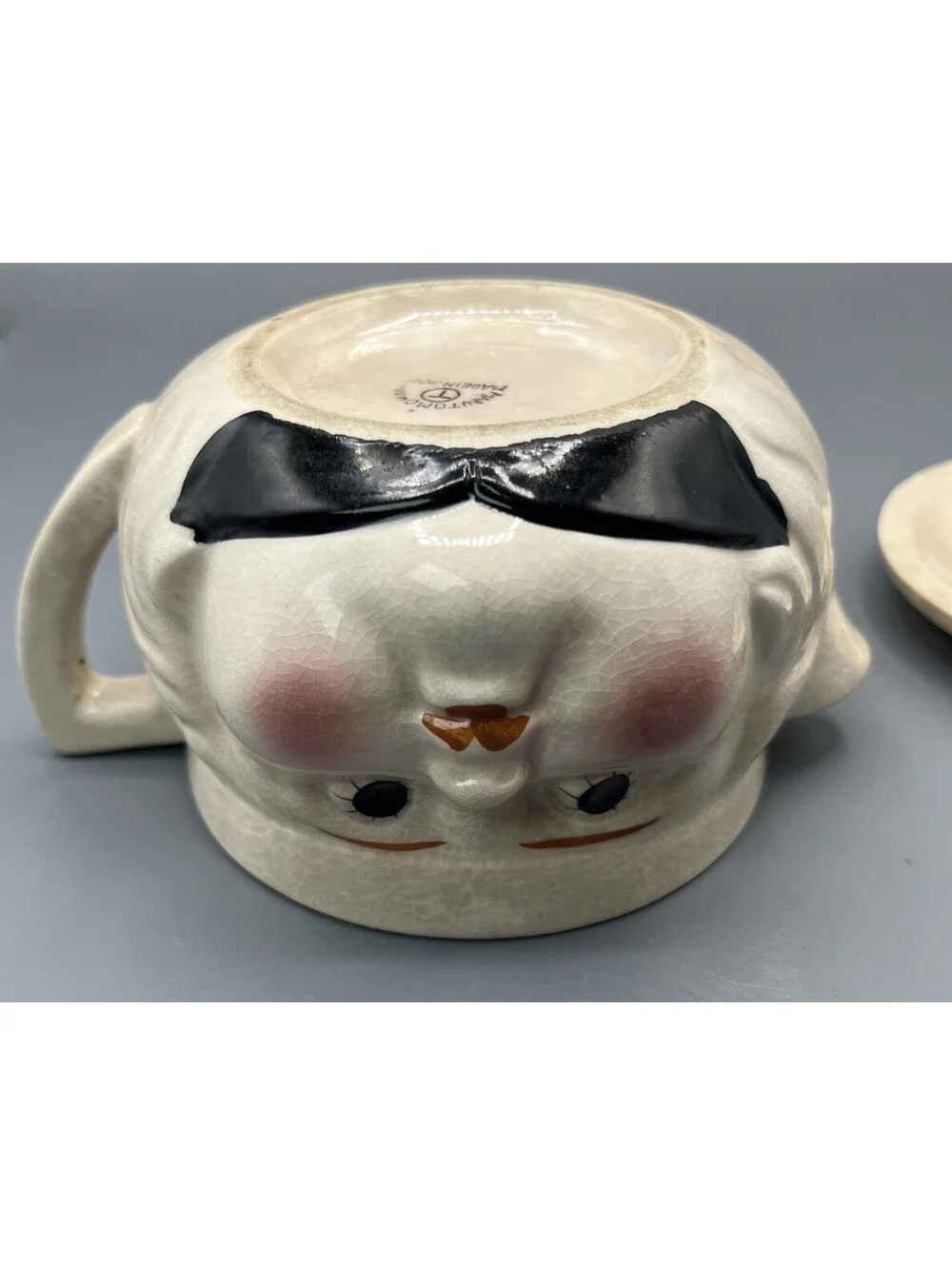 Vintage Marutomoware Japan Figure Girl Face Citrus Juicer Remer, Anthropomorphic